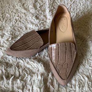 Taupe loafers